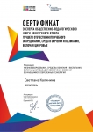 Сертификат зксперта 2020